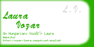 laura vozar business card